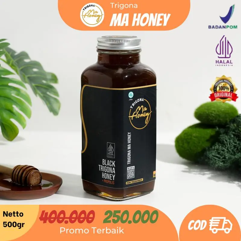 MAHONEY MADU TRIGONA ASLI MURNI BERKHASIAT ATASI BATUK TBC 0