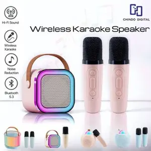 [COD] K12 Bluetooth Mini Speaker Karaoke Speaker Portable with MIC Bluetooth MP3 Player Bass Wireless Karaoke