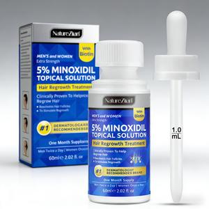 Natureziran ミノキシジル5%、育毛エッセンス 60mL、根を強く強化、抜け毛軽減、頭皮ケア液、幅広い分け目に適用可能