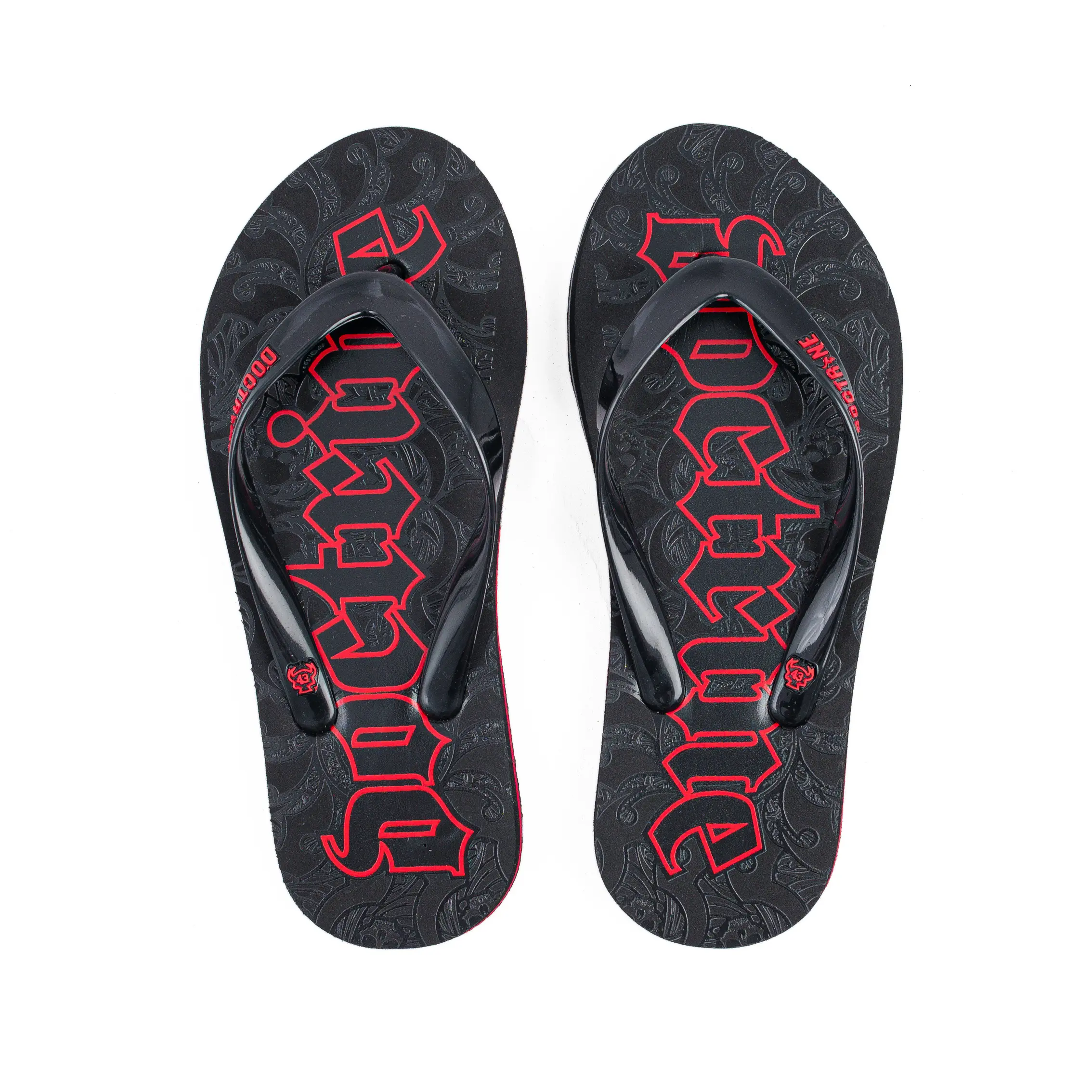 Sandal Jepit Pria Sandal Distro Cowok Sandal Karet Hitam Doctrine NodDoctrine NXD009-0029 Black Old Doctrine