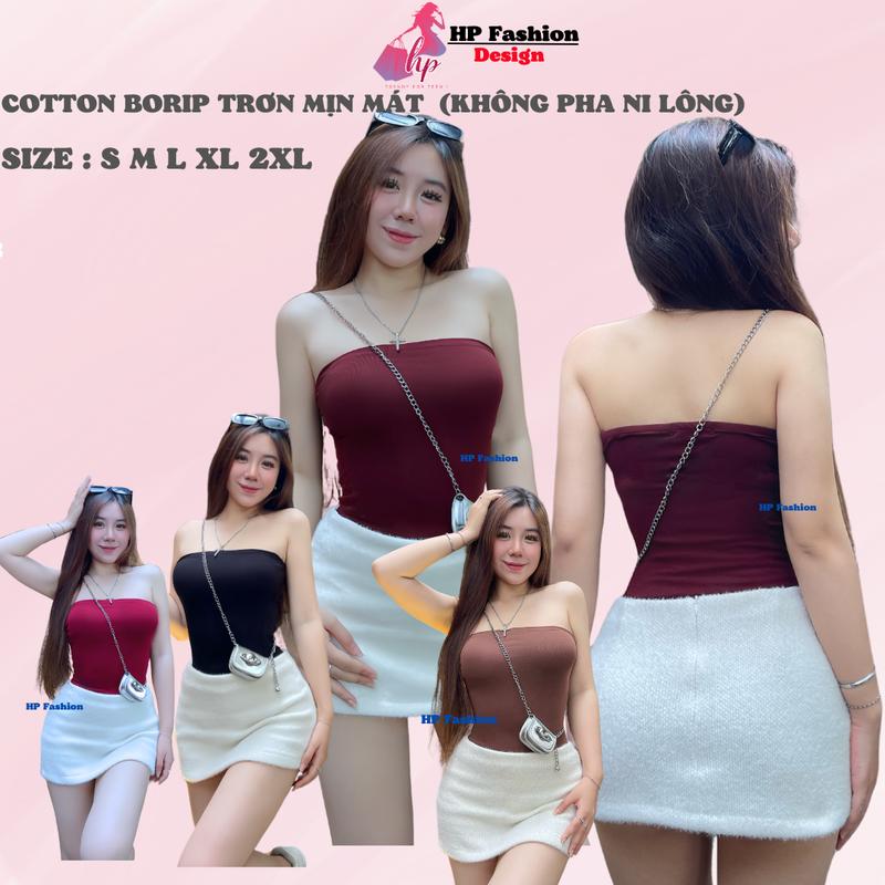 [COMBO 3 ÁO] Áo quây tube phom dài ôm body mỏng mát, áo ống tank top nữ  vải thun cotton borip trơn basic co giãn 4 chều thoáng mát thấm hút mồ hôi size S M L Xl XXL  có bigsize mùa hè HP41