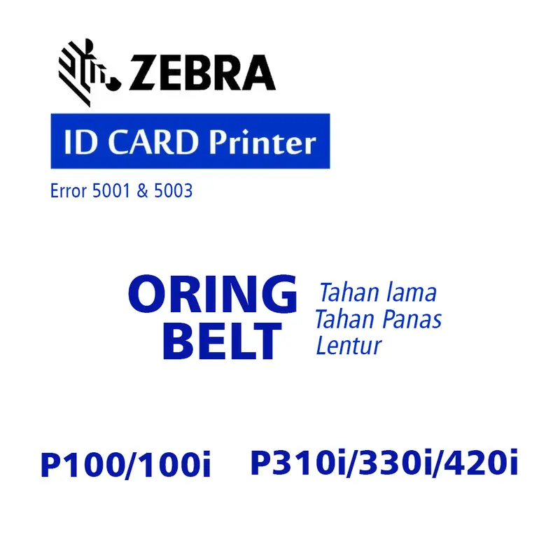 ZEBRA ID Card Printer O Ring Belt / Driver Belt Type P100/100i, P310i/330i,P420i 3