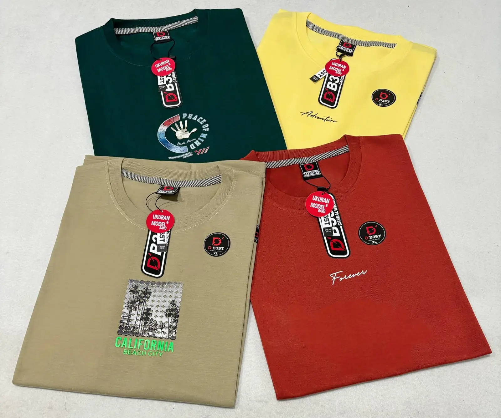 PAKET 4PCS 100RB KAOS DISTRO  DAN WANITA MIX BRAND TERLARIS SIZE M-L-XL-XXL-3XL SEMI KATUN 24S Baju Oblong Dewasa xxxl xl t-shirt Atasan Motif Simple Kaos Jumbo Pria Sablon Oversize Polos Keren Pendek Lokal Santai