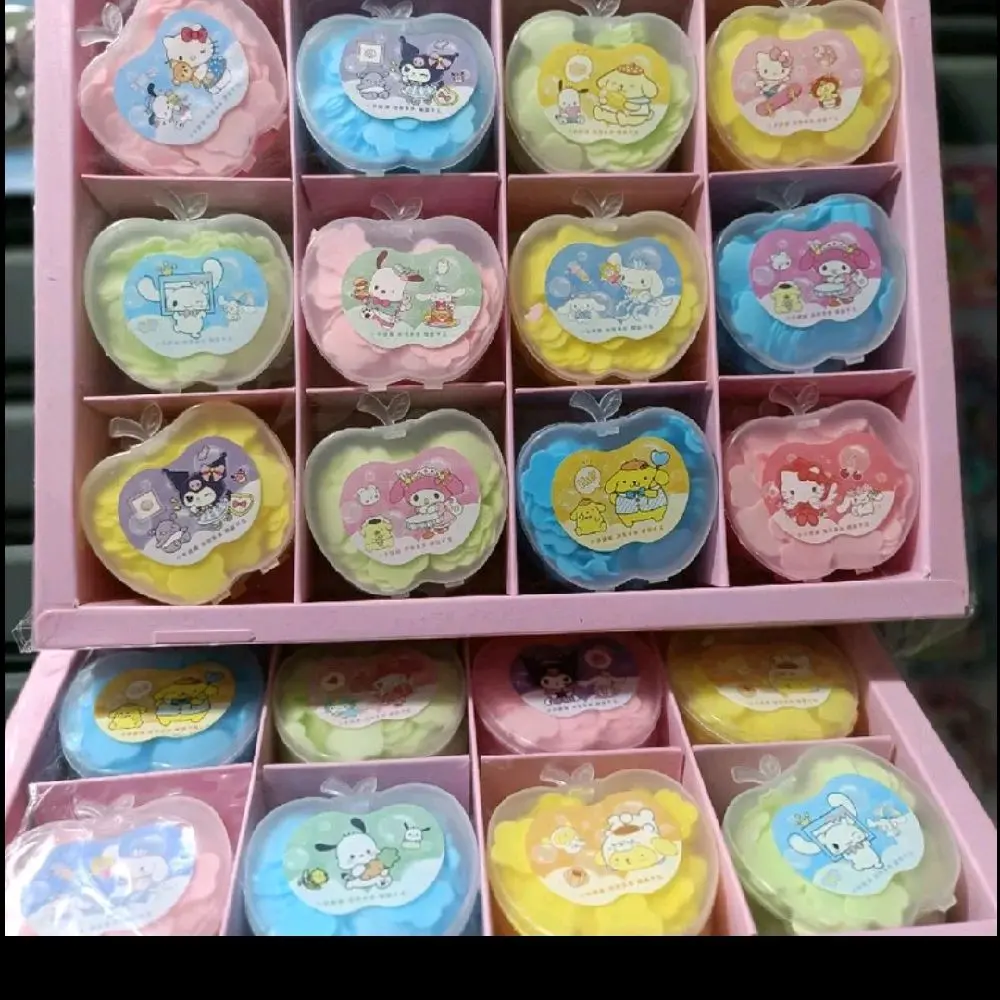 Sabun kertas box apel isi 36 dengan karakter lucu dan warna cerah untuk anak anak  Hand