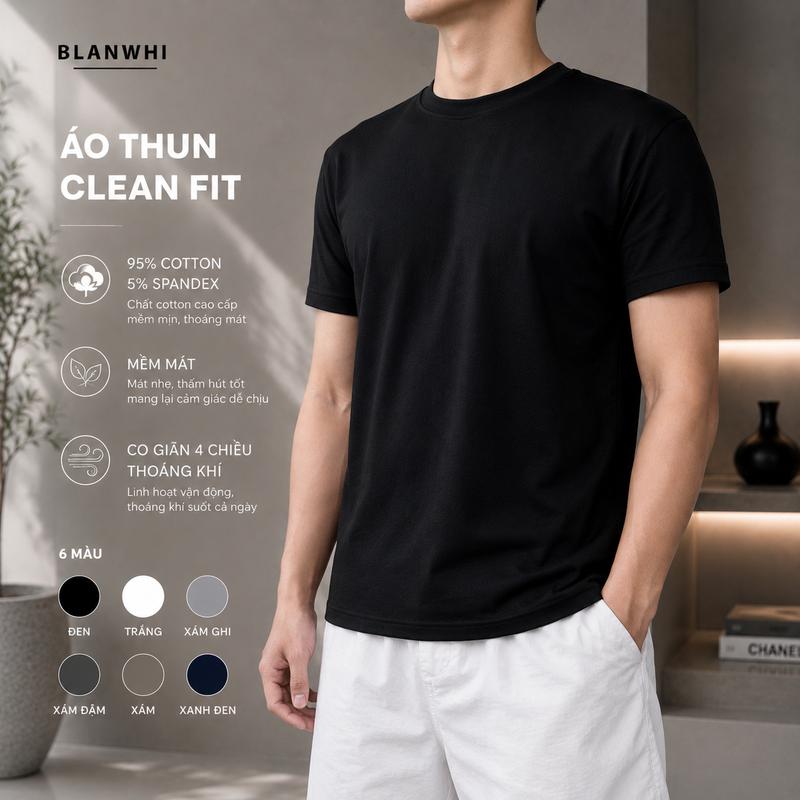 BLANWHI ÁO THUN CLEAN FIT VẢI EM BÉ DÀNH CHO NGƯỜI LỚN | DÒNG EXTRA SOFT TĂNG ĐỘ MỀM MỊN