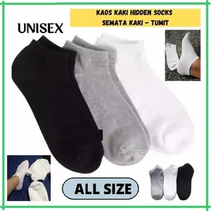 Kaos Kaki Dewasa Pendek Tumit Pria Wanita Unisex Nyaman untuk Sehari-hari