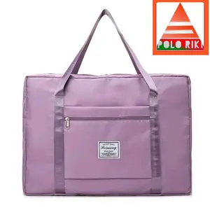 Cuci Gudang Tas Travel Bag Mudik dan Gym Unisex Waterproff Wanita Pria - Bahan Polyster - Ukuran 40x35x18 dapat digantung lipat tas perjalanan