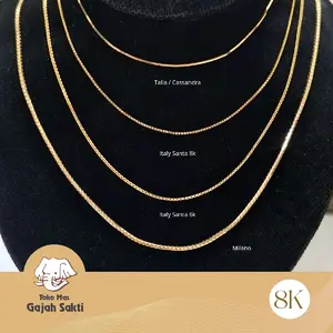 ~ KLKL MODEL RANTAI ITALY POLOSAN DEWASA MILANO 43CM  / ITALY SANTA 6K 43CM / ITALY SANTA 8K 43.5CM / TALIA CASSANDRA 42.5CM BEST SELLER