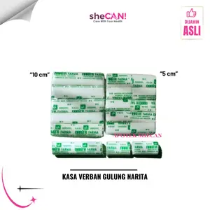Kasa Verban Gulung 4yard x 10cm isi 5 Rol / Kasa Perban 10cm NARITA