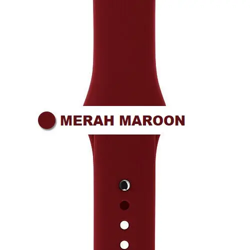 Strap Watch Tali Jam Pintar Silicone Rubber 38mm 40mm 42mm 44mm 45mm SERIES 1 2 3 4 5 6 7 8 4