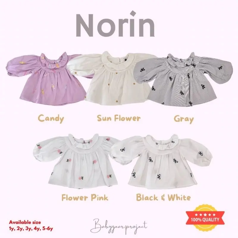 BABYGEAR.PROJECT - Norin - Baju Atasan Anak Perempuan
