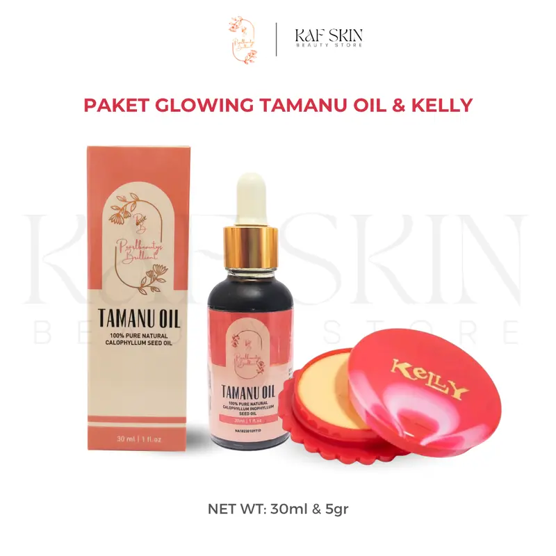 PAKET GLOWING TAMANU OIL DAN KELLY PEARL CREAM 2