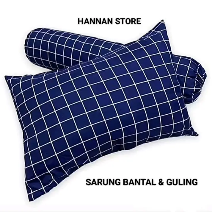 isi 6pcs Sarung Bantal Resleting & Sarung Guling Tali / Urung Bantal & Urung Guling bahan  Kain polymicro tidak pudar 5
