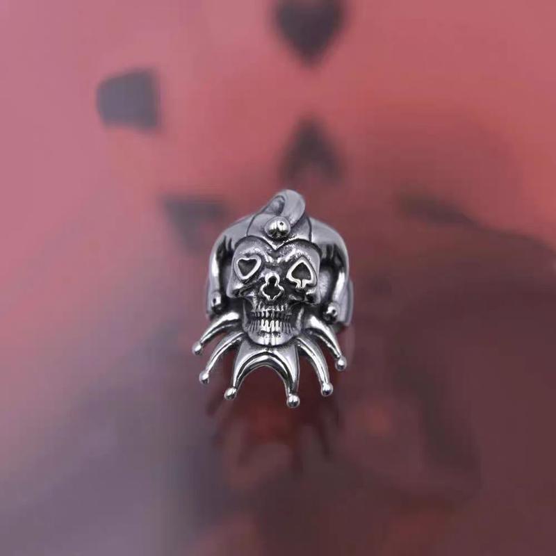 CINCIN TITANIUM MODEL KEPALA SHENLONG DRAGON BALL Aksesoris Silver Stainless Rings 2