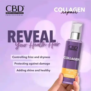 CBD Reveal Your Health Hair Collagen Repair Serum Minyak Kontrol Frizz dan Kering Melindungi dari Kerusakan Menambah Kilau dan Sehat