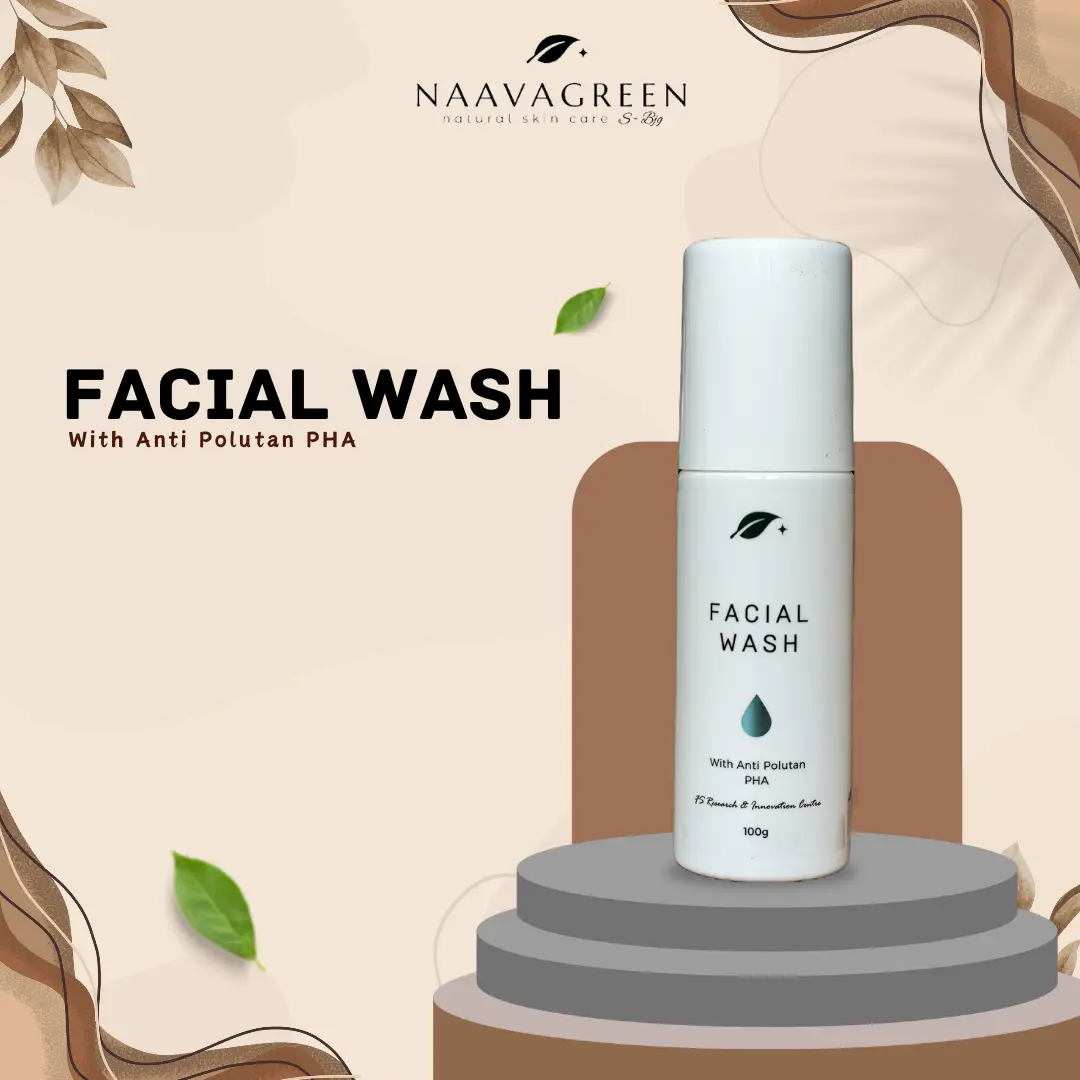 NAAVAGREEN Facial Wash - Membersihkan wajah, anti polutan dan menjaga skin barier