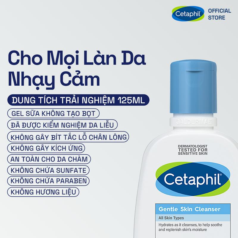 [Deal Hot] Sữa rửa mặt dịu lành cho da nhạy cảm CETAPHIL GENTLE SKIN CLEANSER 125ML