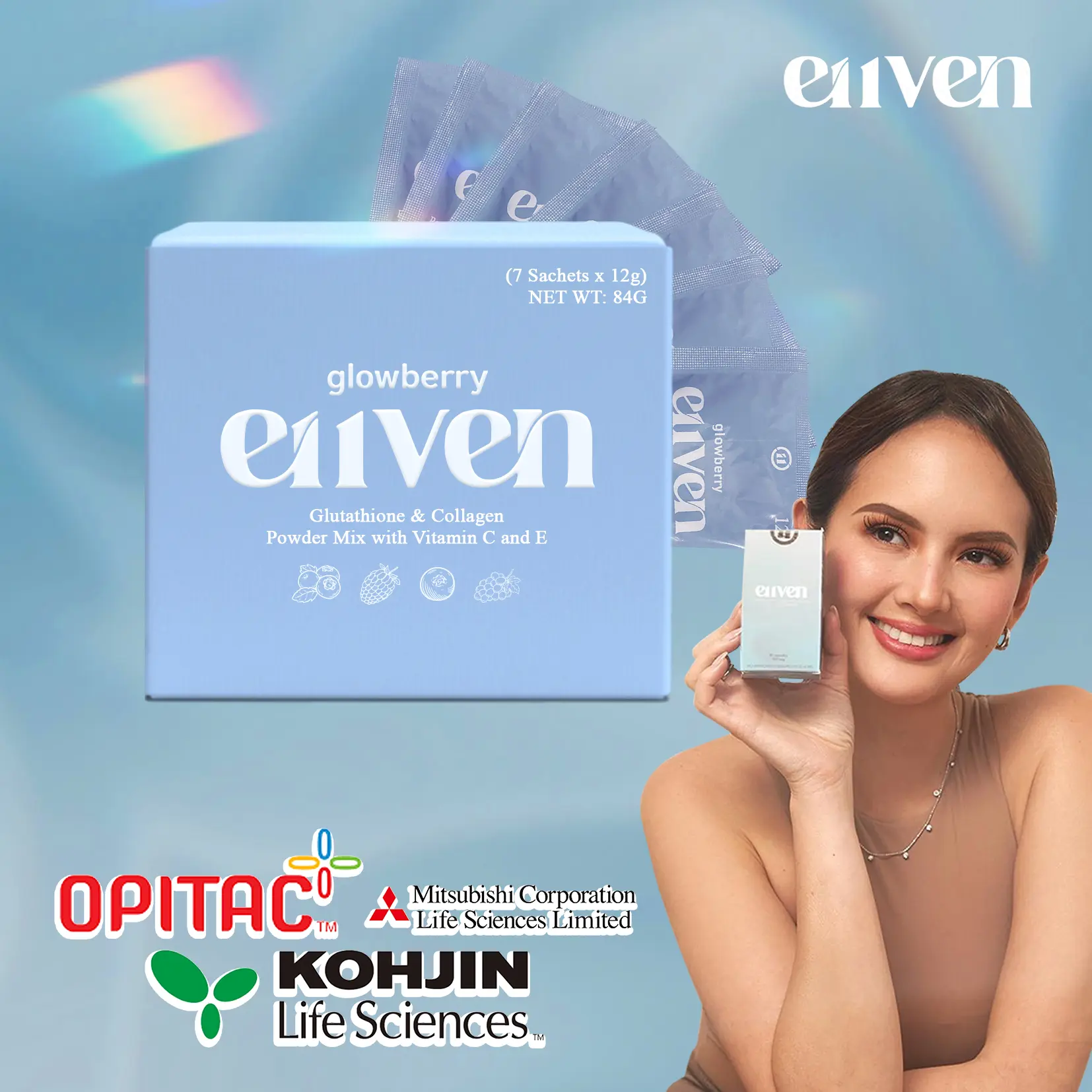 glutathione powder philippines E11VEN Glowberry Mix Beauty Drink (7 Sachets) Effects and Impact of dark spot care moisturizer Size (mL):10mL
