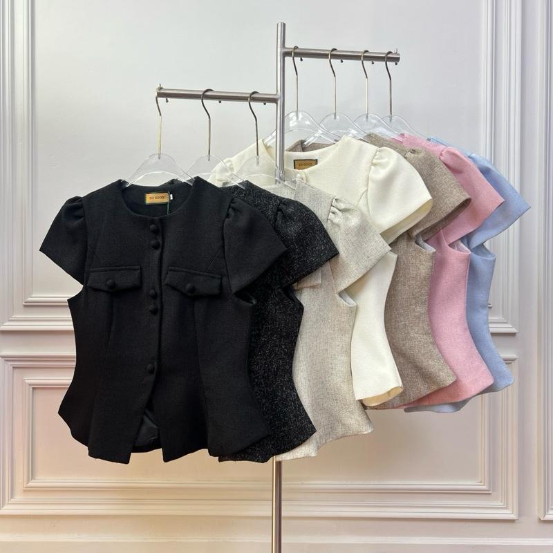 Jasmine : Sogood.brand (อกจริง +1 ไซส์)เสื้อทวีตแขนตุ๊กตาจัสมิน