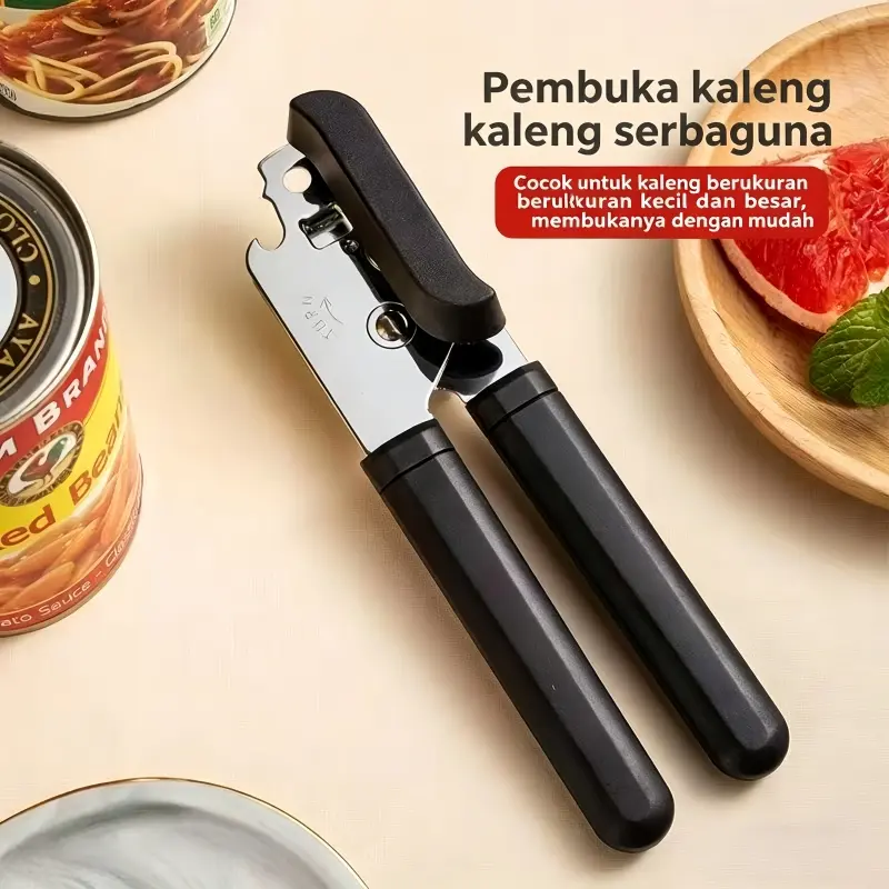 【Sam's market】Alat Pembuka Kaleng Stainless Steel Can Serbaguna untuk Kaleng Kecil dan Besar Mudah Digunakan Kitchenware