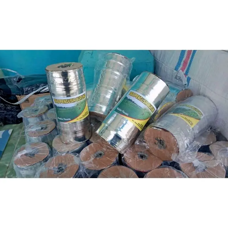 Tali Perak Silver 2 Sisi Pengusir Burung Pipit Disawah Paket Pergulung Berat 960 gr 4