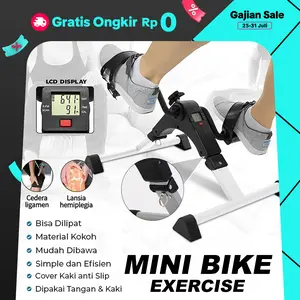 Epeda Statis Mini / Sepeda Statis / Terapi Kaki Stroke Pengapuran Dll / Alat Terapi Kesehatan