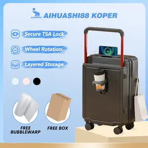 【AIHUASHI88 KOPER】A001 Koper style Wanita dan Pria, koper keren, koper traveling, koper kece, koper elegan Kabin study tour