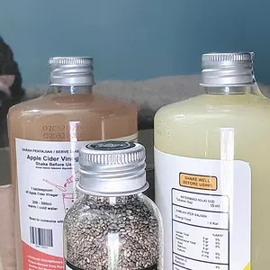 SUUR LEMOEN Paket Cuka Apel 500 ml Sari Lemon 500 ml Chia Seeds 70gr