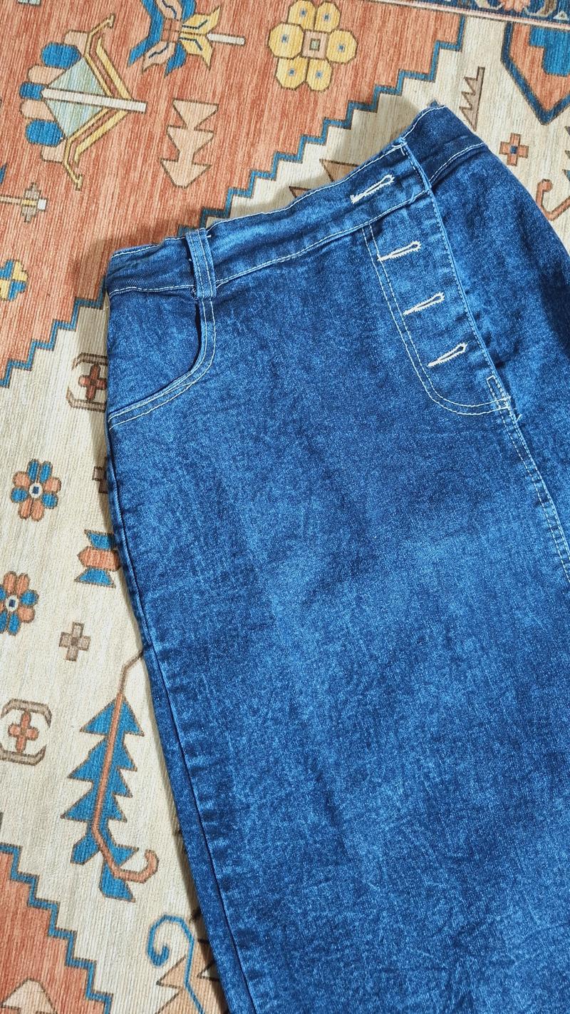 Product Introduction of Rok Jeans Panjang Rebecca Highwaist untuk Wanita - Celana Dewasa Kancing 28