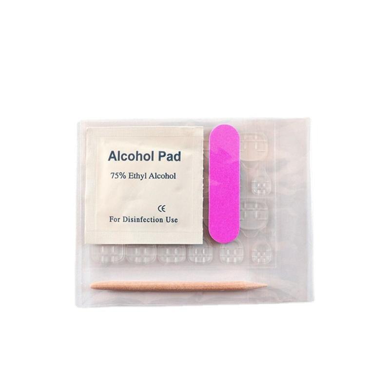 Product Introduction of 24pcs Solid Color Short Square Head False Nails Hot Sale Full Cover Ballerina Nail Tips Detachable Manicure Tool Glossy Wearable Fake Nails for Women 11