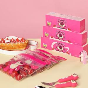 Beg Penyimpanan Makanan Siri Beruang Strawberi Disney, dengan Reka Bentuk Beruang Strawberi