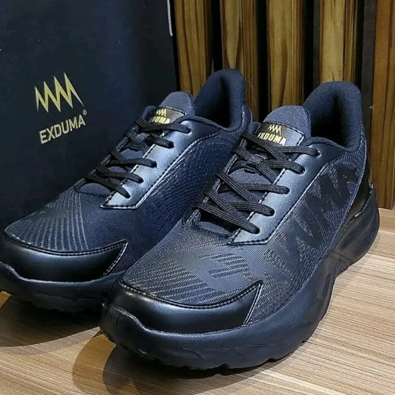 Sepatu exduma speedpro sepatu kets running - sepatu olahraga hitam motif unik 4