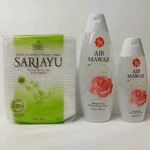 Viva cosmetics air mawar 100ml/200ml plus kapas kecantikan sariayu Toner Wajah Penyegar Facial Muka