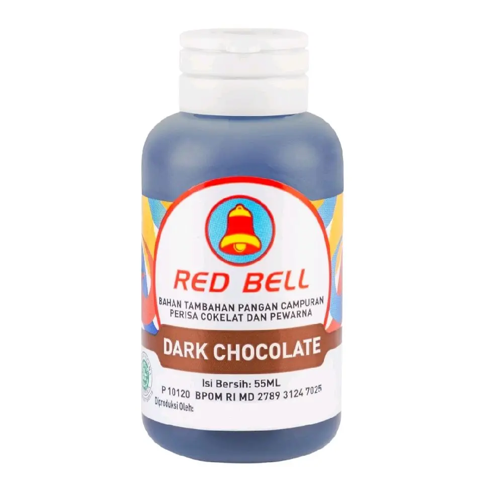 Red Bell Pasta Dark Chocolate 55ml Bahan Tambahan Pangan Campuran Perisa Cokelat dan Pewarna Food Grade