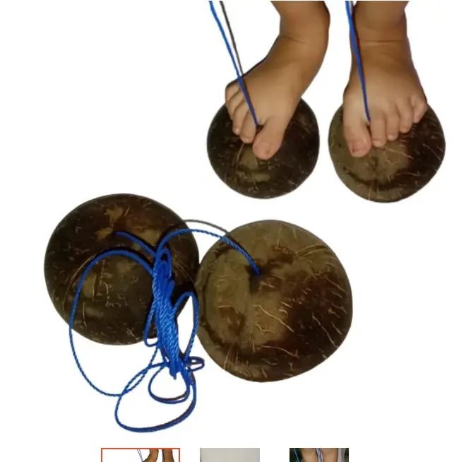 ready egrang batok kelapa satu set mainan anak anak