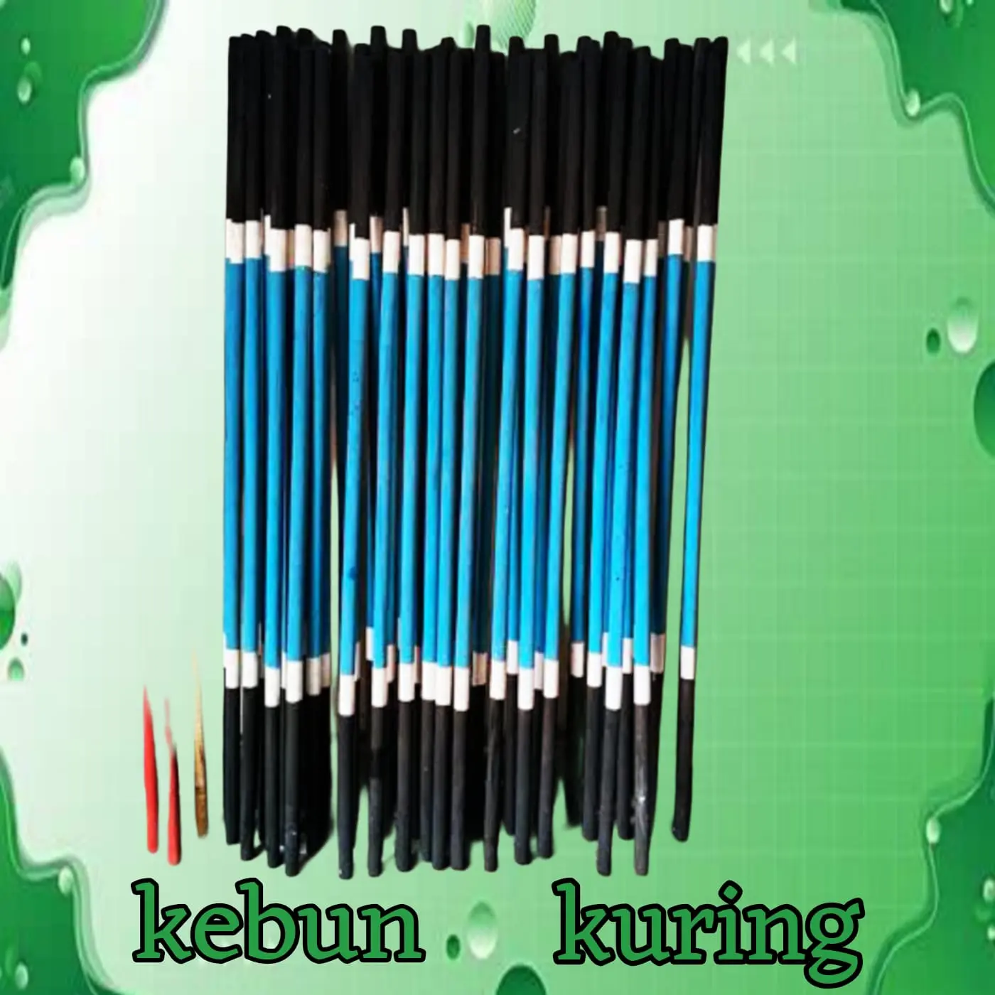 tongkat pramuka 160 cm SD SMP SMA - tongkat bambu tiang bendera hitam putih biru
