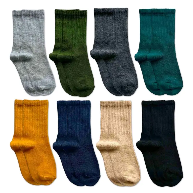 Kaos Kaki Anak Polos Oldschool, Bahan Lembut dan Elastis - Pilihan Motif - Ukuran 1-6 Tahun Anak-Anak 2
