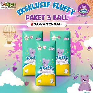 [EKSLUSIF] 3 BALL Popok Bayi Celana Fluffy S40/M30/L26/XL26 - Berdaya Serap Tinggi