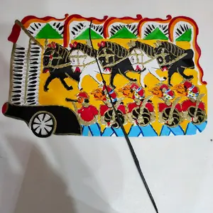 Wayang duplex RAMPOKAN BOLO PERANG PRAJURIT CAT BOLAK BALIK