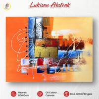 Gambar Lukisan Abstrak Modern Bolak Balik Asli Kanvas 60x80cm untuk Dekorasi Dinding - 1, Roll dari Lukisan Bandung Kota Bandung 3 Tokopedia