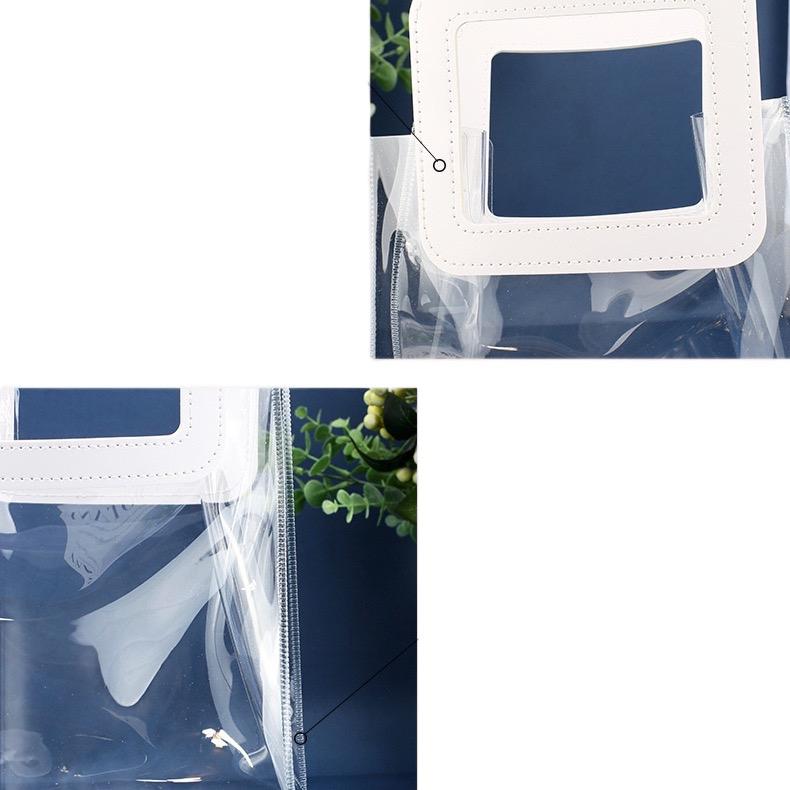 Tas Mika Transparan PVC Kantong Souvenir  Gift Bag Tas Hampers lebaran ulang tahun Foto 3