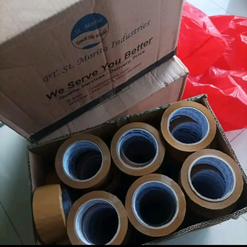 Lakban Coklat St. Morita Size 90yard x 2 inch. Lakban berkualitas. 2