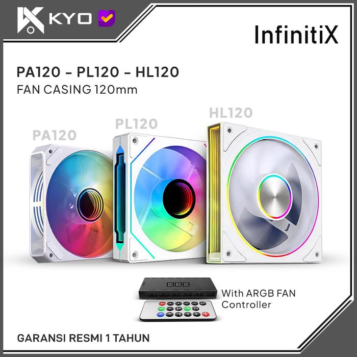 Gambar KYO InfinitiX PA120/ PL120 / HL120 Fan ARGB 120mm ARGB Sync InfinitiX Fan case ARGB dari KYO Indonesia_NEW Kota Administrasi Jakarta Utara Tokopedia