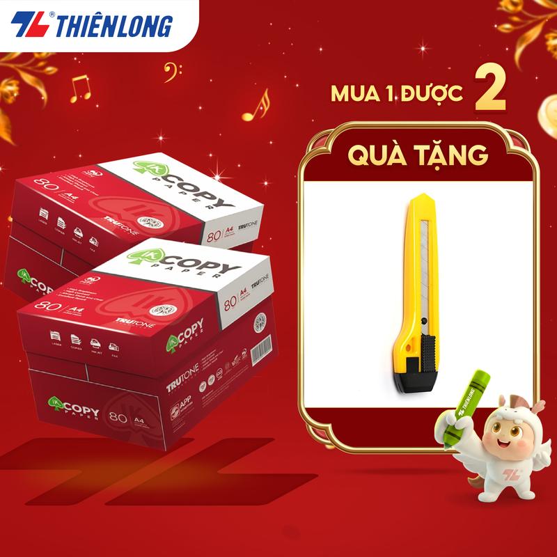  Combo 10 ream Giấy in A4 giấy photo IK Copy 80gsm độ dày cao đều màu không gợn sóng không xơ xước và không tách lớp 