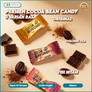 Permen Coklat Dengan 3 Varian Rasa Berbeda Original Cocoa Teh Hitam Teh Oolong Mix Rasa Cocok Untuk Pecinta Coklat