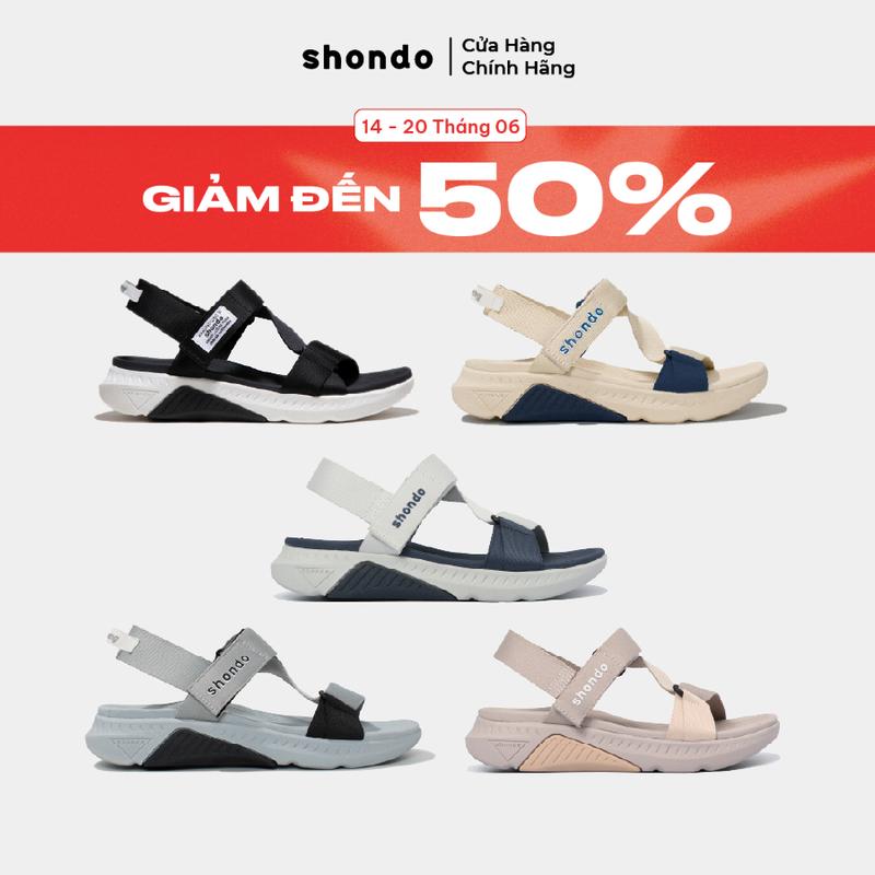 Giày Sandal Nam Nữ F7R Thoải Mái, Nhẹ Êm Shondo Nhiều Màu