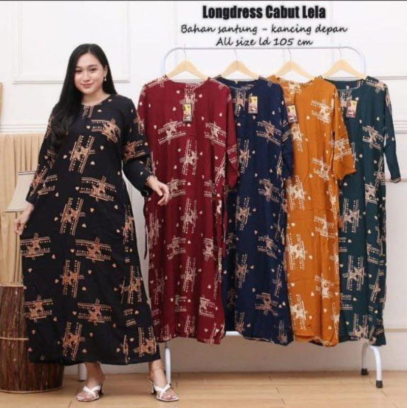 Product Introduction of PROMO 100rb dapat 3pcs daster lengan panjang berbagai motif bahan rayon kancing depan busui friendly 12
