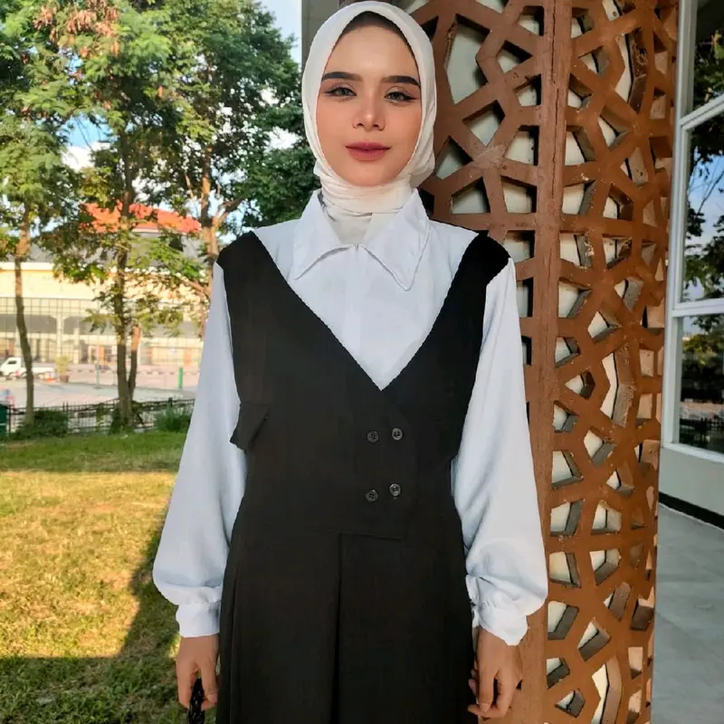 Gamis dres tanggung 2 ukuran ld 100 ld 110 cm 1