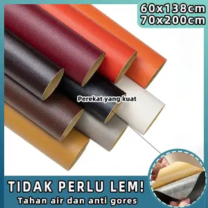 Sarung sofa kulit asli Kursi sofa berperekat kulit asli Sofa berperekat kulit asli