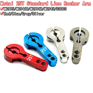 25T Standard Straight Rocker For MG995 MG946R MG996R MG945 S3003 Servo Metal Rocker Servo Horn Rocker